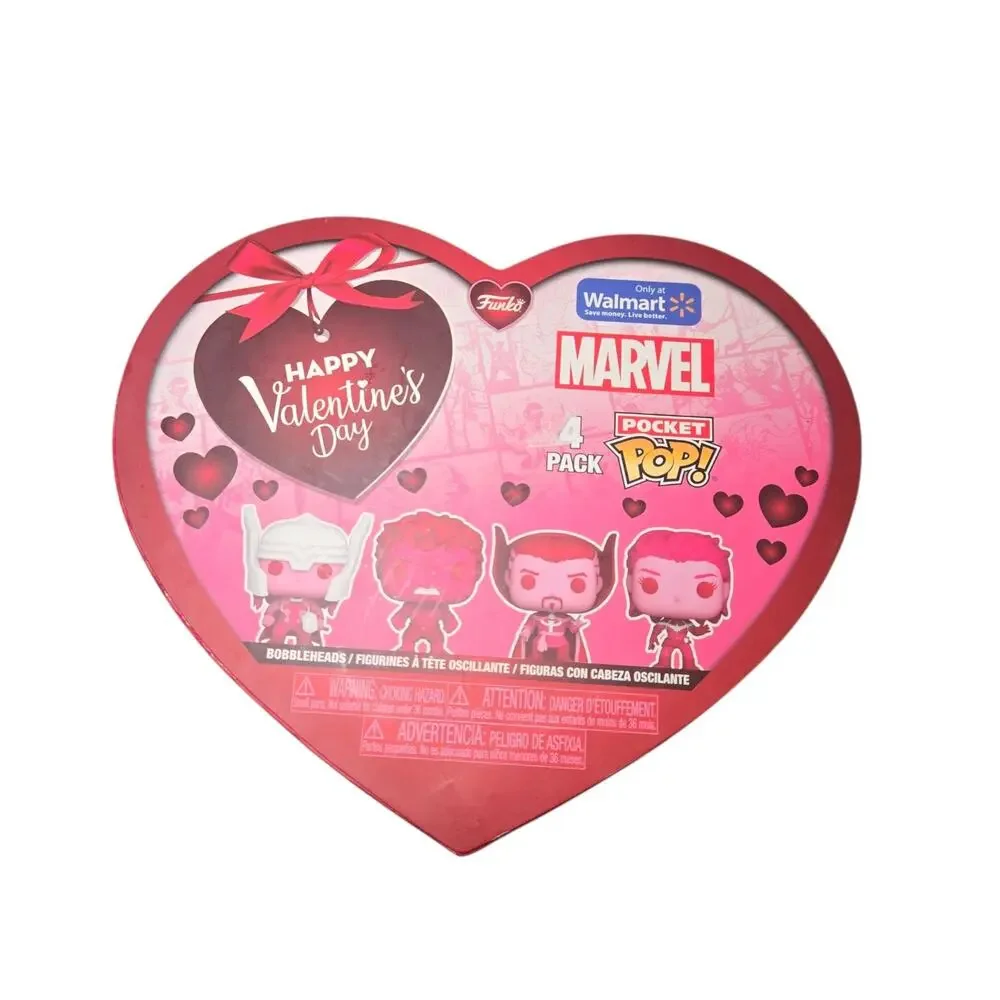 Funko‎ Pocket Pop! Walmart Exclusive Marvel Valentine’s 4 Pack Figures